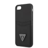 Чехол Guess Saffiano Triangle Logo Cardslot для iPhone SE 2022/SE 2020 | 8 | 7 Black (GUHCI8PSATPK)