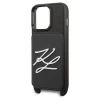 Чохол Karl Lagerfeld Saffiano Autograph для iPhone 13 | 13 Pro Black (KLHCP13LSAKLCK)