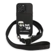 Чохол Karl Lagerfeld Saffiano Karl & Choupette Embossed для iPhone 13 | 13 Pro Black (KLHCP13LSAKCHSK)