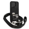 Чехол Karl Lagerfeld Saffiano Karl & Choupette Embossed для iPhone 13 | 13 Pro Black (KLHCP13LSAKCHSK)