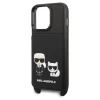 Чехол Karl Lagerfeld Saffiano Karl & Choupette Embossed для iPhone 13 | 13 Pro Black (KLHCP13LSAKCHSK)