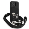 Чохол Karl Lagerfeld Saffiano Karl & Choupette Embossed для iPhone 13 Pro Max Black (KLHCP13XSAKCHSK)