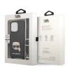 Чехол Karl Lagerfeld Saffiano Metal Karl Head для iPhone 13 | 13 Pro Black (KLHCP13LSAKHPK)