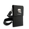 Чехол-сумка Karl Lagerfeld Metal Karl Head 18.5cm x 11.5cm x 2cm Black (KLWBSAKHPK)