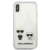 Чехол Karl Lagerfeld Karl & Choupette для iPhone XS Max Transparent (KLHCI65CKTR)