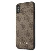 Чохол Guess 4G Metal Gold Logo для iPhone XS Max Brown (GUHCI65G4GFBR)