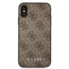 Чехол Guess 4G Metal Gold Logo для iPhone XS Max Brown (GUHCI65G4GFBR)