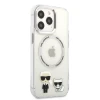 Чохол Karl Lagerfeld Karl & Choupette Aluminium для iPhone 13 | 13 Pro Transparent with MagSafe (KLHMP13LHKCT)