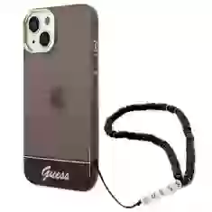 Чохол Guess Translucent Pearl Strap для iPhone 14 Black (GUHCP14SHGCOHK)