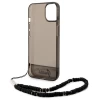 Чохол Guess Translucent Pearl Strap для iPhone 14 Plus Black (GUHCP14MHGCOHK)