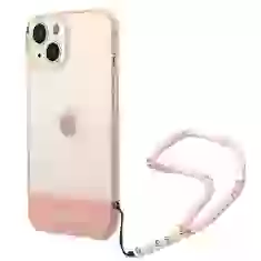 Чохол Guess Translucent Pearl Strap для iPhone 14 Pink (GUHCP14SHGCOHP)