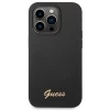 Чехол Guess Silicone Vintage Gold Logo для iPhone 14 Pro Black (GUHCP14LSLSMK)