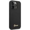 Чохол Guess Silicone Vintage Gold Logo для iPhone 14 Pro Black (GUHCP14LSLSMK)