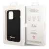 Чохол Guess Silicone Vintage Gold Logo для iPhone 14 Pro Black (GUHCP14LSLSMK)