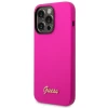 Чехол Guess Silicone Vintage Gold Logo для iPhone 14 Pro Fuschia (GUHCP14LSLSMF)