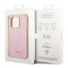 Чохол Guess Glitter Script для iPhone 14 Pro Max Pink (GUHCP14XHGGSHP)