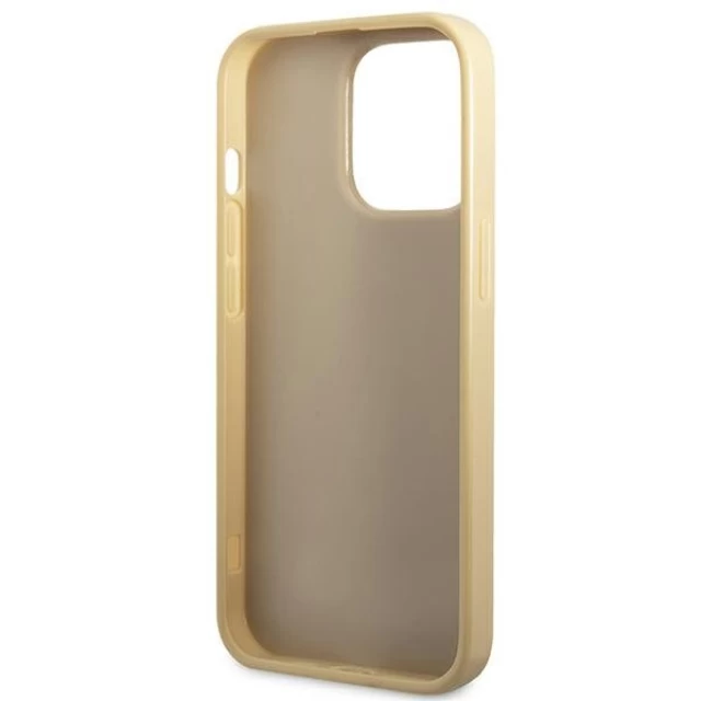 Чехол Guess Glitter Script для iPhone 14 Pro Max Gold (GUHCP14XHGGSHD)