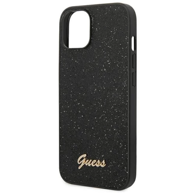 Чехол Guess Glitter Script для iPhone 14 Black (GUHCP14SHGGSHK)