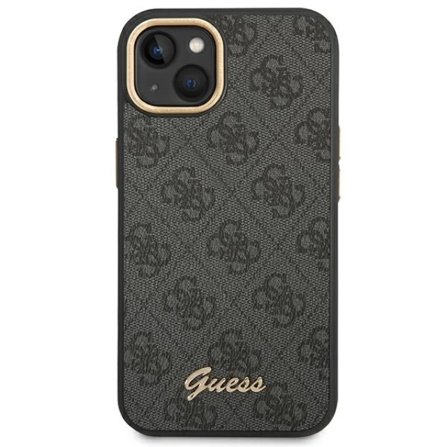Чехол Guess 4G Vintage Gold Logo для iPhone 14 Plus Black (GUHCP14MHG4SHK)