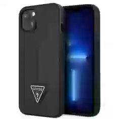 Чехол Guess Saffiano Triangle Logo для iPhone 14 Plus Black (GUHCP14MPSATLK)