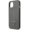 Чохол Guess Saffiano Triangle Logo для iPhone 14 Plus Silver (GUHCP14MPSATLG)