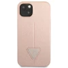 Чохол Guess Saffiano Triangle Logo для iPhone 14 Plus Pink (GUHCP14MPSATLP)