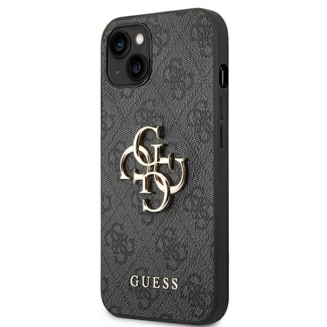 Чехол Guess 4G Big Metal Logo для iPhone 14 Gray (GUHCP14S4GMGGR)