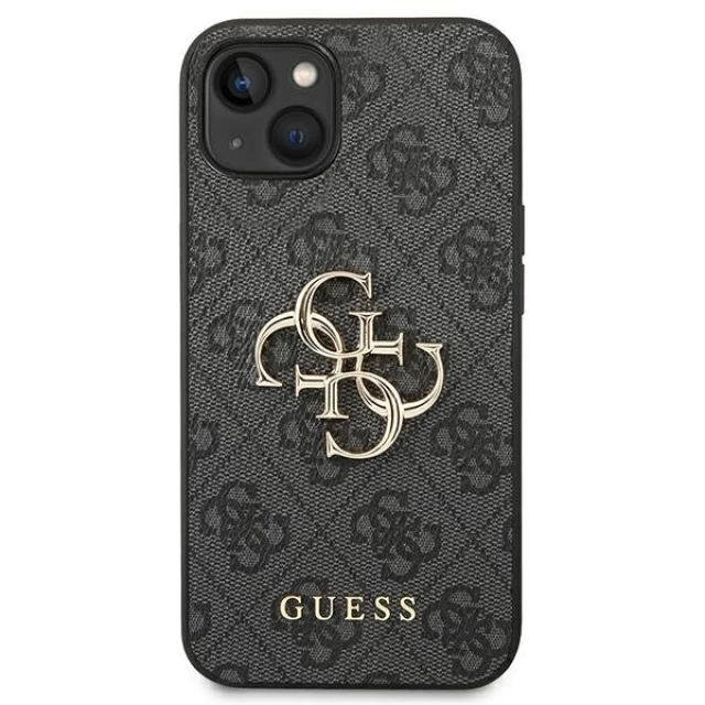 Чехол Guess 4G Big Metal Logo для iPhone 14 Gray (GUHCP14S4GMGGR)