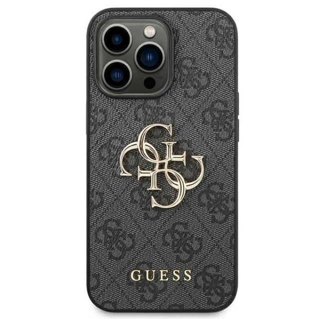 Чохол Guess 4G Big Metal Logo для iPhone 14 Pro Gray (GUHCP14L4GMGGR)