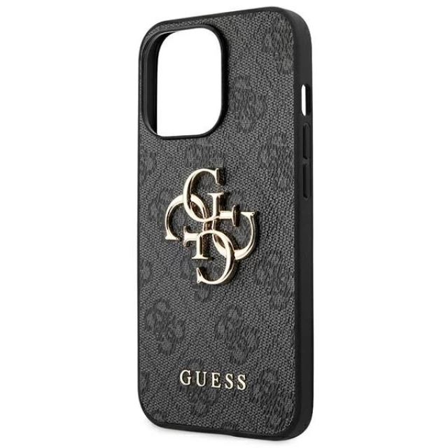 Чехол Guess 4G Big Metal Logo для iPhone 14 Pro Gray (GUHCP14L4GMGGR)