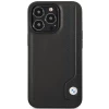 Чехол BMW для iPhone 14 Pro Leather Blue Dots Black (BMHCP14L22RBDK)