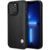 Чехол BMW для iPhone 14 Pro Max Leather Blue Dots Black (BMHCP14X22RBDK)