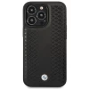 Чехол BMW Leather Diamond Pattern для iPhone 14 Pro Black (BMHCP14L22RFGK)