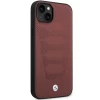 Чохол BMW для iPhone 14 Leather Seats Pattern Burgundy (BMHCP14S22RPSR)