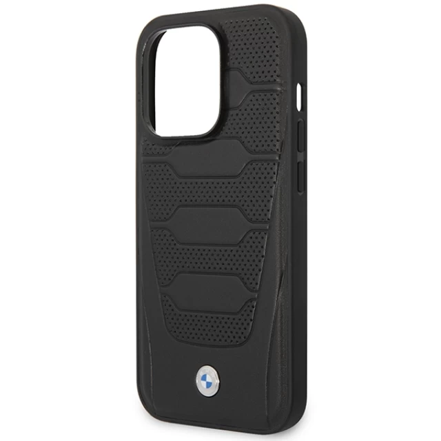 Чохол BMW Leather Seats Pattern для iPhone 14 Pro Max Black (BMHCP14X22RPSK)