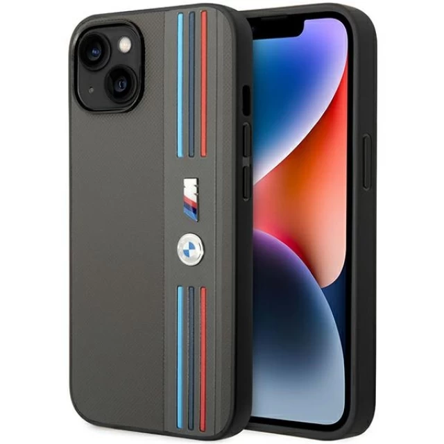 Чохол BMW для iPhone 14 Plus Tricolor M Collection Grey (BMHCP14M22PPMA)