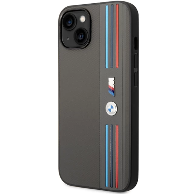 Чохол BMW для iPhone 14 Plus Tricolor M Collection Grey (BMHCP14M22PPMA)