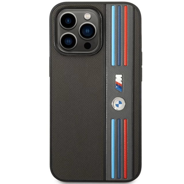 Чохол BMW для iPhone 14 Pro Tricolor M Collection Grey (BMHCP14L22PPMA)