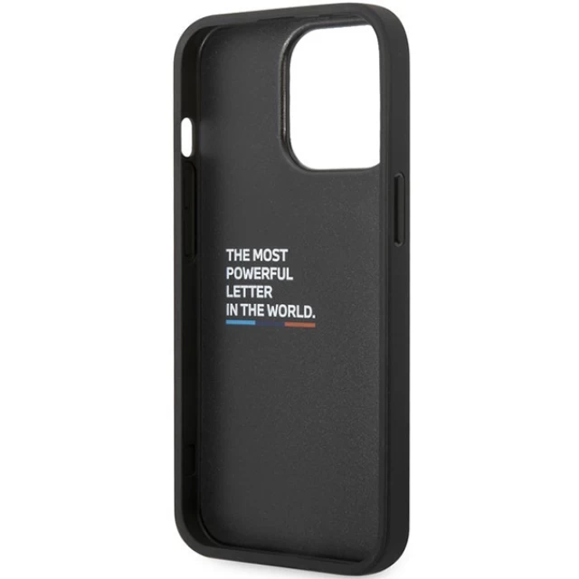 Чехол BMW для iPhone 14 Pro Tricolor M Collection Grey (BMHCP14L22PPMA)