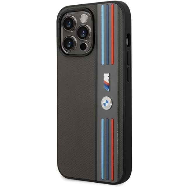 Чохол BMW для iPhone 14 Pro Max Tricolor M Collection Grey (BMHCP14X22PPMA)