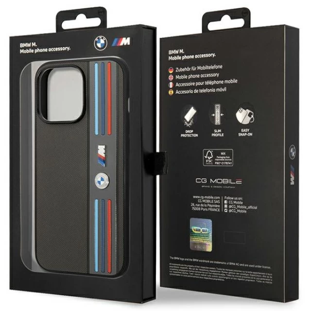 Чохол BMW для iPhone 14 Pro Max Tricolor M Collection Grey (BMHCP14X22PPMA)