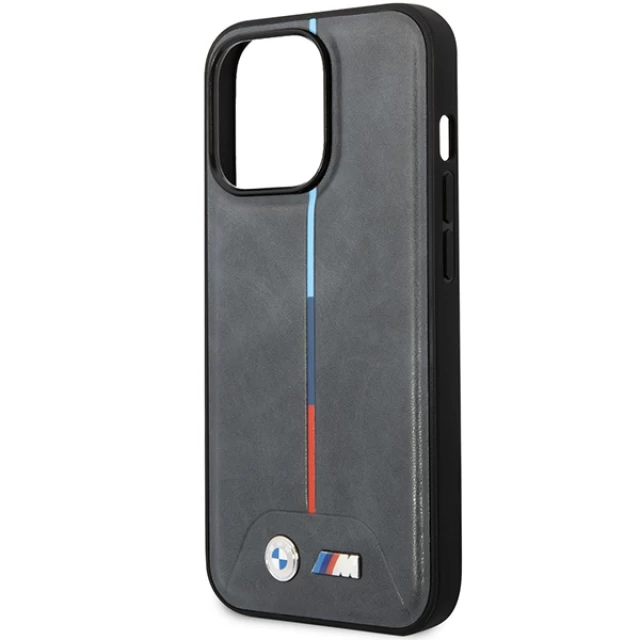 Чехол BMW для iPhone 14 Pro Quilted Tricolor Grey (BMHCP14L22PVTA)