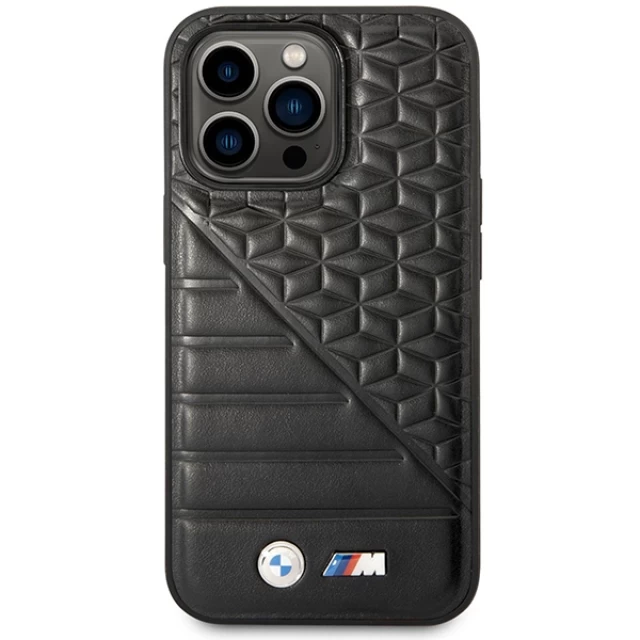 Чехол BMW для iPhone 14 Pro Bi Pattern Black (BMHCP14L22PMGK)