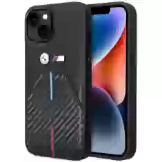 Чохол BMW Stamped Tricolor Stripe для iPhone 14 Black (BMHCP14S22NSTB)