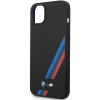 Чохол BMW для iPhone 14 Plus Silicone Slanted Sttripes Black (BMHCP14M22SOTK)