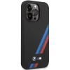 Чохол BMW для iPhone 14 Pro Silicone Slanted Sttripes Black (BMHCP14L22SOTK)