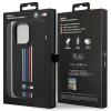 Чохол BMW для iPhone 14 Pro Silicone Vertical Tricolor Lines Black (BMHCP14L22SWTK)