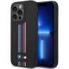 Чохол BMW для iPhone 14 Pro Max Silicone Vertical Tricolor Lines Black (BMHCP14X22SWTK)