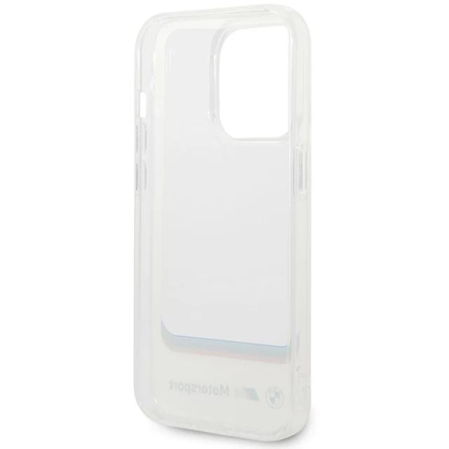 Чохол BMW для iPhone 14 Pro Transparent Center White (BMHCP14L22HMCH)