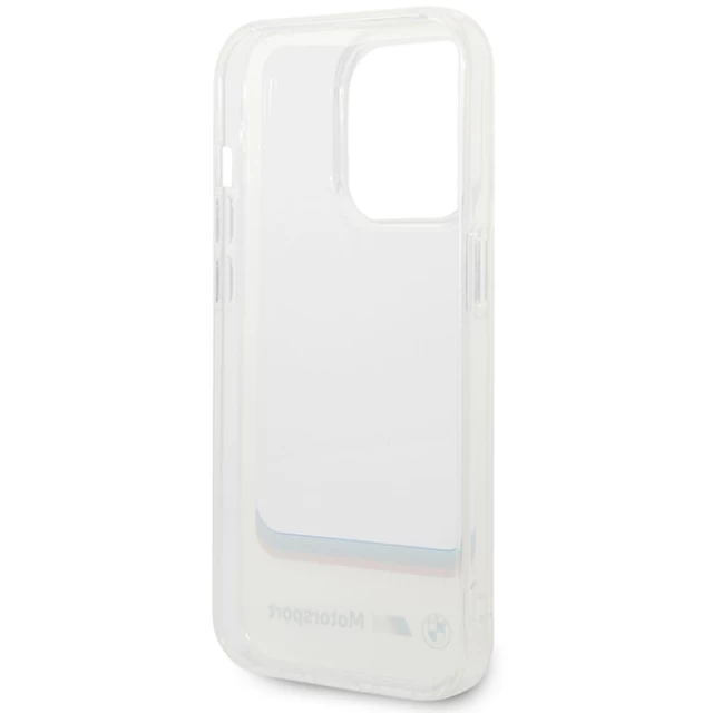 Чехол BMW для iPhone 14 Pro Max Transparent Center White (BMHCP14X22HMCH)